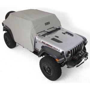 Smittybilt - Smittybilt Cab Cover Water Resistant Gray w/Door Flaps - 1071 - Image 11