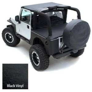 Smittybilt - Smittybilt Outback Standard Bikini Top Black Denim No Drill Installation Requires PN[90101] If Vehicle Does Not Have Windshield Channel - 90815 - Image 2