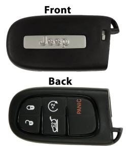 Crown Automotive Jeep Replacement Key Fob w/Push To Start w/Remote Start w/Power Liftgate Genuine Mopar Key Fob w/Jeep Logo  -  68141580AF