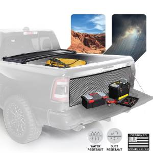 Smittybilt - Smittybilt Smart Cover Trifold Tonneau Cover Incl. Cargo Net Black - 2620032 - Image 3