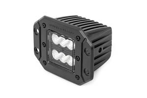 Rough Country - Rough Country Cree LED Lights 2 in. Black Series Die Cast Aluminum Housing 2880 Lumens Of Lighting Power IP67 Waterproof Rating Black Panel Design Pair Flush Mount - 70113BL - Image 4