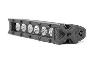 Rough Country Cree LED Lights 6 in. Slimline Pair Black Series - 70406ABL