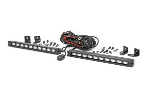 Rough Country - Rough Country Slimline Cree Black Series LED Light Bar 10 in. Sold In Pairs 8000 Lumens 100 Watts Incl. Wiring Harness Hardware - 70410ABL - Image 2