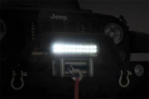 Rough Country - Rough Country Cree Black Series LED Light Bar 12 in. Dual Row 5760 Lumens 72 Watts Spot/Flood Beam IP67 Rating Incl. Wire Harness Switch - 70912BL - Image 3