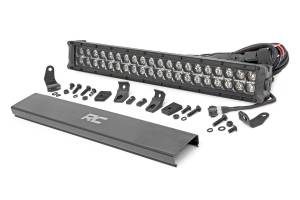 Rough Country Cree Black Series LED Light Bar 20 in. w/Amber DRL - 70920BDA