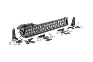 Rough Country - Rough Country Cree Black Series LED Light Bar 20 in. Dual Row 9600 Lumens 120 Watts Spot/Flood Beam IP67 Rating Incl. Wire Harness Switch - 70920BL - Image 3