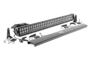 Rough Country - Rough Country Cree Black Series LED Light Bar 30 in. Dual Row 14400 Lumens 180 Watts Sport/Flood Beam IP67 Rating Incl. Wire Harness Switch - 70930BL - Image 1