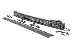 Rough Country Cree Black Series LED Light Bar 40 in. Dual Row 36000 Lumens 400 Watts Spot/Flood Beam IP67 Rating Incl. Wire Harness Switch Cool White DRL - 72940BD
