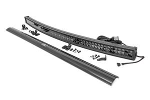 Rough Country Cree Black Series LED Light Bar 54 in. Dual Row Curved 46800 Lumens 520 Watts Spot/Flood Beam IP67 Rating Incl. Wire Harness Switch - 72954BD