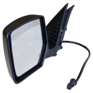 Exterior - Mirrors - Crown Automotive Jeep Replacement - Crown Automotive Jeep Replacement Door Mirror Left Power Heated Foldaway w/1 Touch Up/Down Front Windows Black  -  57010185AC