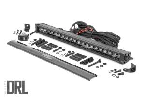 Rough Country - Rough Country LED Light Bar 20 in. Black Series w/Cool White DRL Die Cast Aluminum Housing Black Panel Design 7200 Lumens Of Lighting Power IP67 Waterproof Rating - 70720BLDRL - Image 2