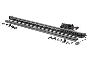 Rough Country - Rough Country Cree Black Series LED Light Bar 50 in. Single Row Straight 19200 Lumens 240 Watts Spot Beam Ip67 Rating Incl. Wire Harness Switch - 70750BL - Image 2