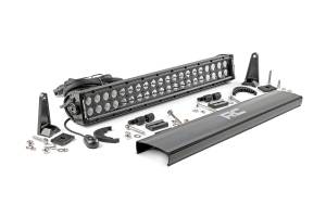 Rough Country - Rough Country Cree Black Series LED Light Bar 20 in. Dual Row 9600 Lumens 120 Watts Spot/Flood Beam IP67 Rating Incl. Wire Harness Switch - 70920BL - Image 2