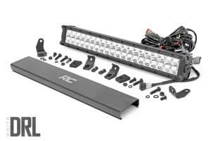 Rough Country - Rough Country LED Light Bar 20 in. Cree Dual Row Chrome Series w/Cool White DRL - 70920D - Image 2