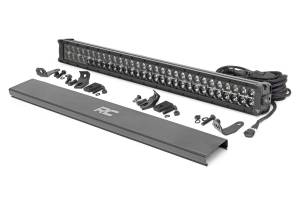 Rough Country - Rough Country Cree Black Series LED Light Bar 30 in. Dual Row 27000 Lumens 300 Watts Spot/Flood Beam IP67 Rating Incl. Wire Harness Switch Cool White DRL - 70930BD - Image 2