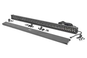 Rough Country - Rough Country Cree Black Series LED Light Bar 50 in. Dual Row 43200 Lumens 480 Watts Spot/Flood Beam IP67 Rating Incl. Wire Harness Switch Amber DRL - 70950BDA - Image 2