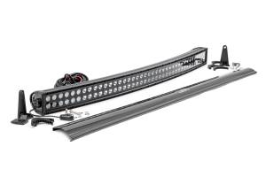 Rough Country - Rough Country Cree Black Series LED Light Bar 40 in. Dual Row Curved 19020 Lumens 240 Watts Spot/Flood Beam IP67 Ratings Incl. Wire harness Switch - 72940BL - Image 2