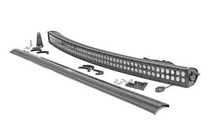Rough Country - Rough Country Cree Black Series LED Light Bar 50 in. Dual Row Curved 23040 Lumens 288 Watts Spot/Flood Beam IP67 Ratings Incl. Wire Harness Switch - 72950BL - Image 2