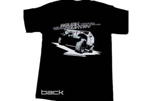 Rough Country - Rough Country Sleeve T-Shirt Short Front RC Vertical Logo Back Jeep Design Black Large - 84028 - Image 2