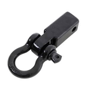 Smittybilt Receiver Hitch D Ring 3/4 in. For 2 in. Receivers Black No Drilling Installation - 29312B