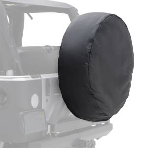 Smittybilt - Smittybilt Spare Tire Cover Black Denim 36-37 in. Tire Dia. 12.5 in. Wide X-Large - 773615 - Image 1