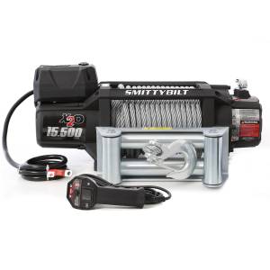 Smittybilt X2o-15.5K GEN 2 Winch 15500 lb. Rated Line Pull 6.6 hp Steel Rope Textured Black - 97515