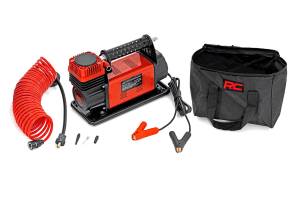 Rough Country - Rough Country Air Compressor w/Carrying Case 45A Max Power 150 PSI Max Pressure 12V Motor Size Equipped w/Heat Protection Circuit - RS200 - Image 1