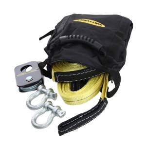 Smittybilt - Smittybilt ATV Winch Accessory Kit Incl. Two 1/2 in. Shackles/Tow Straps/Snatch Block/Bag - 2729 - Image 4