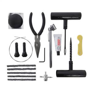 Smittybilt - Smittybilt Tire Repair Kit Incl. Reamer Tire Plug Insertion Tool/Gauge/Repair Cords/2 Replacement Valve Stems/Wire For Sidewall Repairs/Needle Nose Pliers/Lubricant/Valve Core Tool - 2733 - Image 4