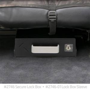 Smittybilt - Smittybilt Secure Lock Box Portable Secure Lock Box w/Mounting Sleeve 8.25 in. x 9.25 in. x 3 in. 14 Gauge HD Steel Dual Lock System Black - 2746 - Image 2