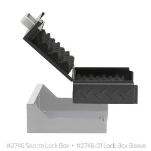 Smittybilt - Smittybilt Secure Lock Box Portable Secure Lock Box w/Mounting Sleeve 8.25 in. x 9.25 in. x 3 in. 14 Gauge HD Steel Dual Lock System Black - 2746 - Image 4