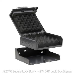 Smittybilt - Smittybilt Secure Lock Box Portable Secure Lock Box w/Mounting Sleeve 8.25 in. x 9.25 in. x 3 in. 14 Gauge HD Steel Dual Lock System Black - 2746 - Image 8