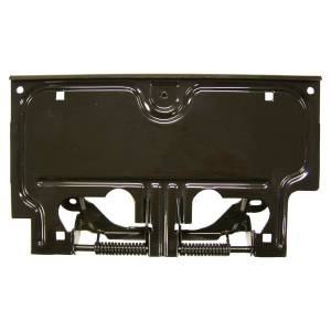 Crown Automotive Jeep Replacement License Plate Bracket Rear Black Incl. Springs And Pin  -  55007403