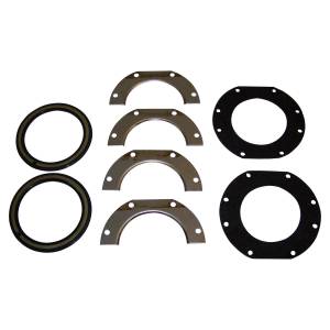 Steering - Steering Knuckles - Crown Automotive Jeep Replacement - Crown Automotive Jeep Replacement Steering Knuckle Seal Kit Front Incl. 4 Retaining Plates/2 Felt Seals/2 Rubber Seals  -  J0908226
