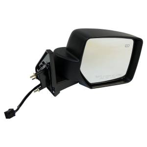 Crown Automotive Jeep Replacement Door Mirror Right Power Heated Manual Fold-Away Textured Black Finish  -  5155458AK