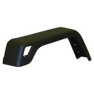 Fenders & Related Components - Fender Flares - Crown Automotive Jeep Replacement - Crown Automotive Jeep Replacement Fender Flare Front Left Wide Flat Black  -  552549197