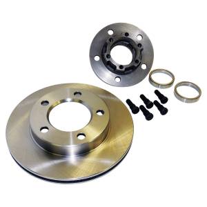 Crown Automotive Jeep Replacement Hub And Rotor Assembly Front w/6 Bolt Flange Mount 7/8 in. Thick Rotor  -  J5358568
