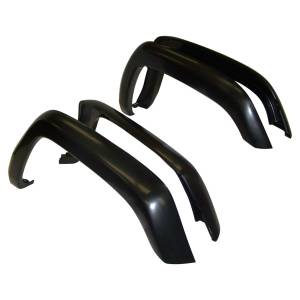 Crown Automotive Jeep Replacement Fender Flare Kit Incl. 4 Fender Flares And Hardware Gloss Black  -  5FWK