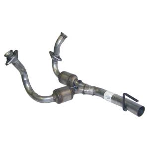 Exhaust - Catalytic Converters & Related Components - Crown Automotive Jeep Replacement - Crown Automotive Jeep Replacement Catalytic Converter Contains 2 Converters In 1 Y Pipe  -  52101093AB
