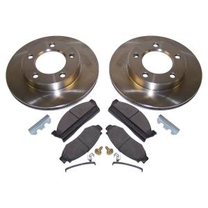 Crown Automotive Jeep Replacement Disc Brake Service Kit Front w/6-Bolt Flange Mounting w/2-Bolt Caliper Plate  -  5358568RK