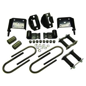 Crown Automotive Jeep Replacement Leaf Spring Mounting Kit Rear Includes: Nuts/Lockwashers/Brackets/Bushings/Spring Plates/U-Bolts/Shackle Kit  -  5359007K