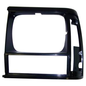 Crown Automotive Jeep Replacement Headlamp Bezel Left Flat Black/Black  -  55054931