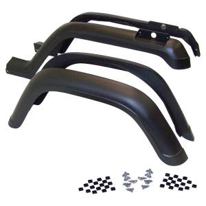 Crown Automotive Jeep Replacement - Crown Automotive Jeep Replacement Fender Flare Kit 4 Piece Incl. Hardware  -  5AHK - Image 2