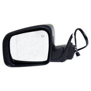 Crown Automotive Jeep Replacement Door Mirror Left w/Power/Heated/Power-Folding Mirrors Black Paintable Finish  -  5SG25AXRAB