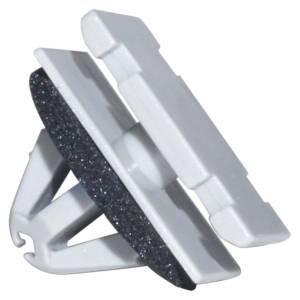 Body - Molding, Trim, and Push Pins - Crown Automotive Jeep Replacement - Crown Automotive Jeep Replacement Wheel Flare Molding Clip W-Shape Grey Molding w/Grommet  -  68172491AA