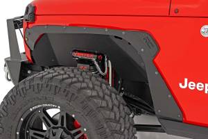 Rough Country Fender Delete Kit Front And Rear 1/8 in. Plate Steel Construction Laser Cut Black Powder Coated - 10539