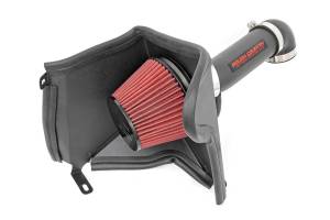 Rough Country Engine Cold Air Intake Kit Incl. Heat Shield Intake Tube Reusable Air Filter Clamps Hardware - 10552