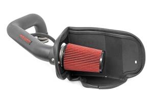 Rough Country Engine Cold Air Intake Kit Incl. Heat Shield Intake Tube Reusable Air Filter Clamps Hardware - 10553
