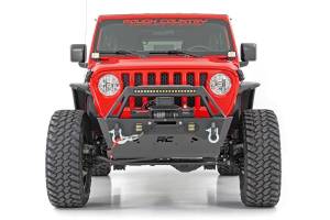 Rough Country Trail Bumper Front Incl. 20 in. Single Row LED Light Bar/2 in. 90 Watts LED Cubes - 10597A