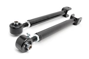 Rough Country X-Flex Control Arm Set Front Upper Incl. 2 Tubular Adjustable Control Arms w/X-Flex Joints Polyurethane Bushings Sleeves Grease Fittings - 11350